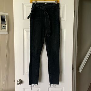 High rise skinny jeans